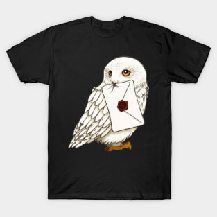 White Mail Owl T-Shirt